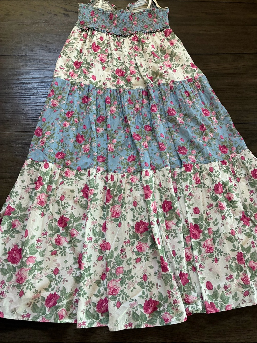 Altar’d State Blue & White Floral Maxi Dress - Picture 7 of 9